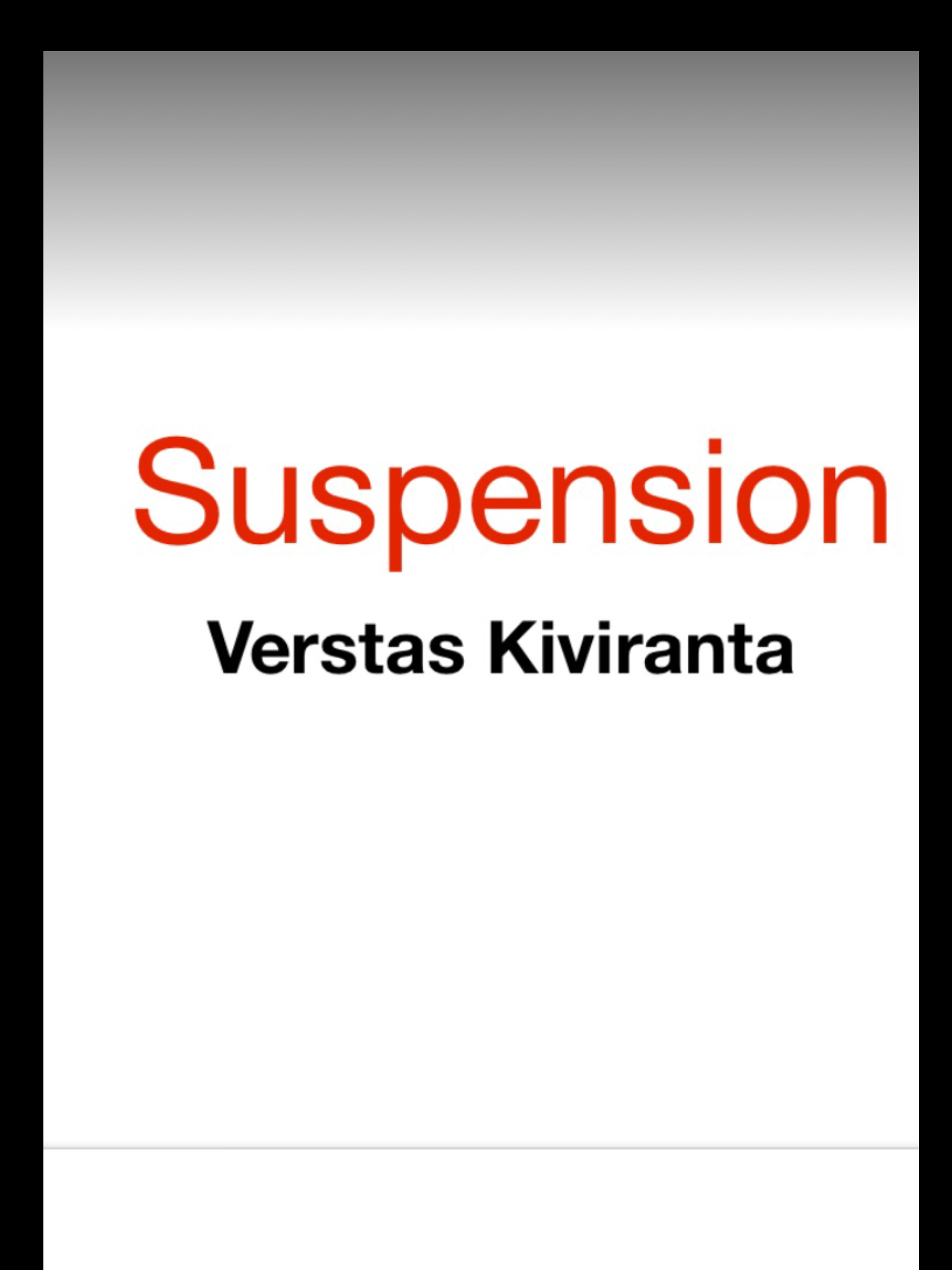 Suspension Verstas Kiviranta